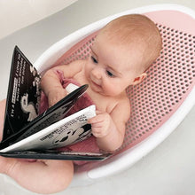 Load image into Gallery viewer, baby bath book, high contrast baby book, black and white baby bath book, black and white water bath book, high contrast bath book, black and white baby toys, Young Wonderer, young wonderer baby boutique, baby boutique australia, black and white baby toys australia, bath book, baby bath book, sensory play, bath sensory play