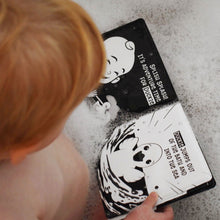 Load image into Gallery viewer, Duckie Goes On An Adventure Black and White Bath Book
