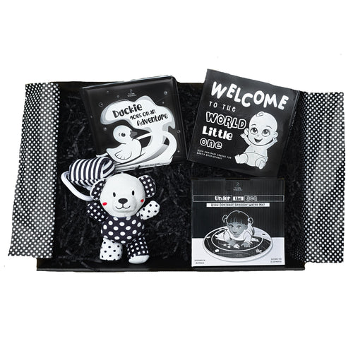 black and white baby gift, black and white baby gift box, high contrast baby gift box, high contrast baby gift, baby shower gift box, baby gifts, baby gift box, newborn gift box, newborn gift, high contrast gift, black and white gift, baby shower gift idea, new baby gift box, black and white baby boutique, black and white baby toys, high contrast baby toys, gender neutral baby gift box, gender neutral baby gift, unisex baby gift box, unisex baby gift, unisex baby shower gift,