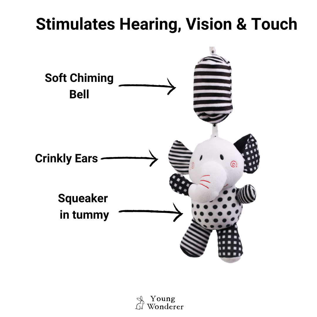 Hanging Plush Toy - "Eli the Elephant"