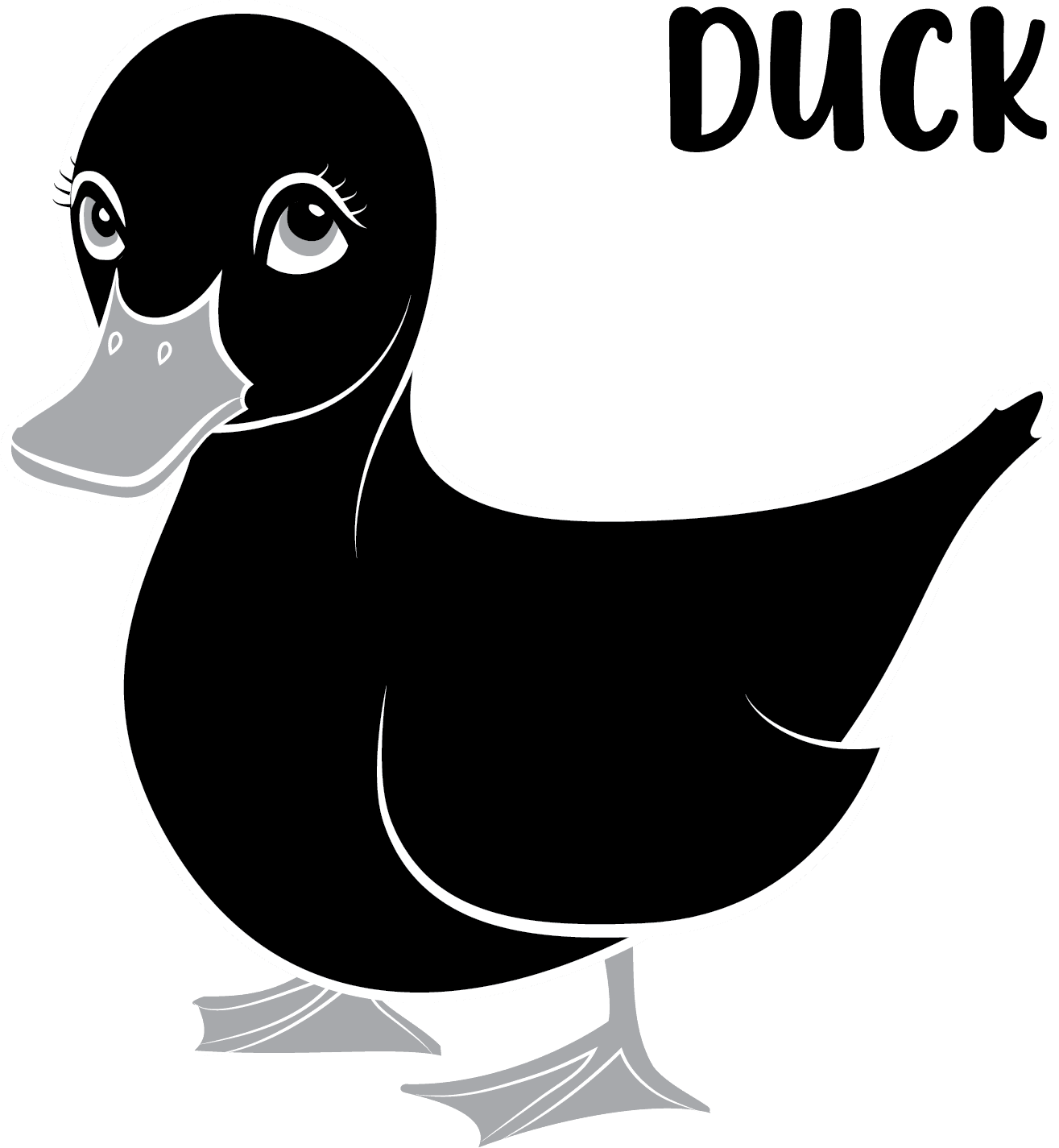 Sticker - "Duck" - Young Wonderer Baby Boutique